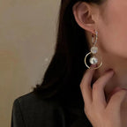 Boucle d'Oreille Perle Pendante