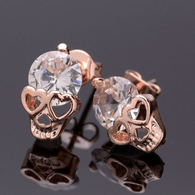 Boucles d'Oreille Crâne