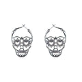 Boucles d'Oreille Pendantes Tête de Mort