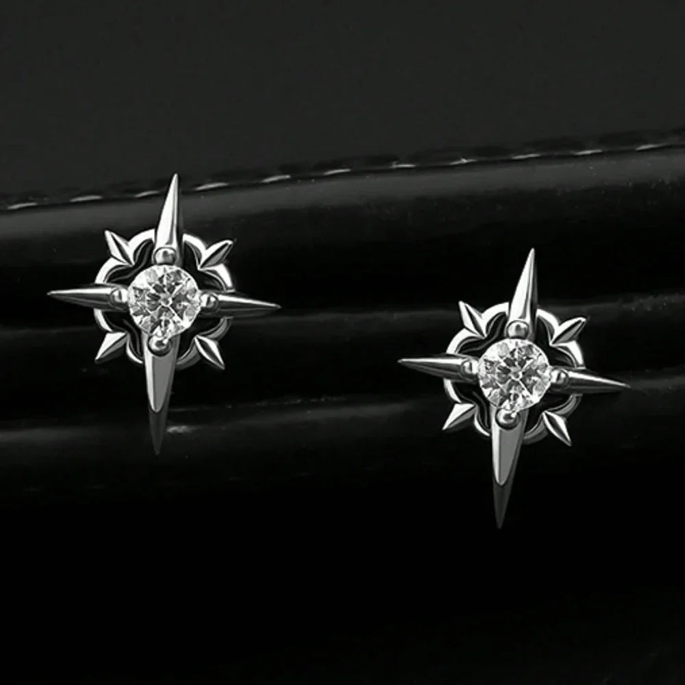 Boucles d'Oreilles Clou Etoile pour Homme