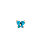 Boucles d'Oreilles Clou Pierre de Naissance
