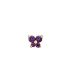 Boucles d'Oreilles Clou Pierre de Naissance