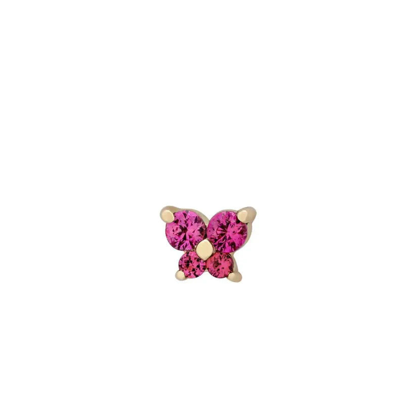 Boucles d'Oreilles Clou Pierre de Naissance