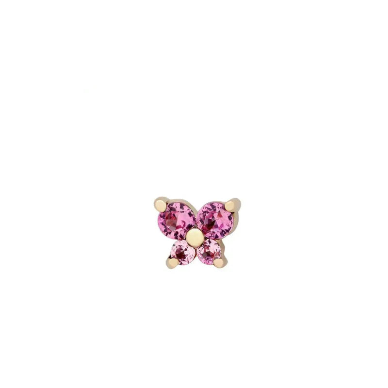 Boucles d'Oreilles Clou Pierre de Naissance