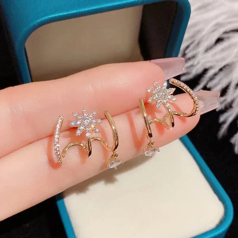 Boucles d'Oreilles Clous Etoile