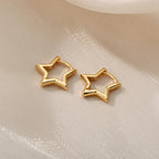 Boucles d'Oreilles Créoles Etoile