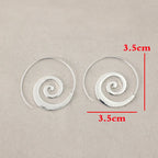 Boucles d'Oreilles Créoles Spirale