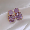 Boucles d'Oreilles Pendantes Améthyste pour Femme