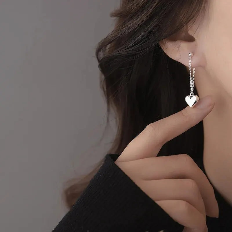Boucles d'Oreilles Pendantes Coeur