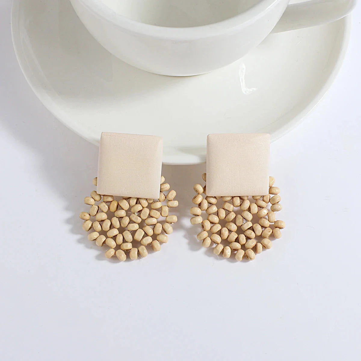 Boucles d'Oreilles Pendantes de Style Bohême Effet Naturel