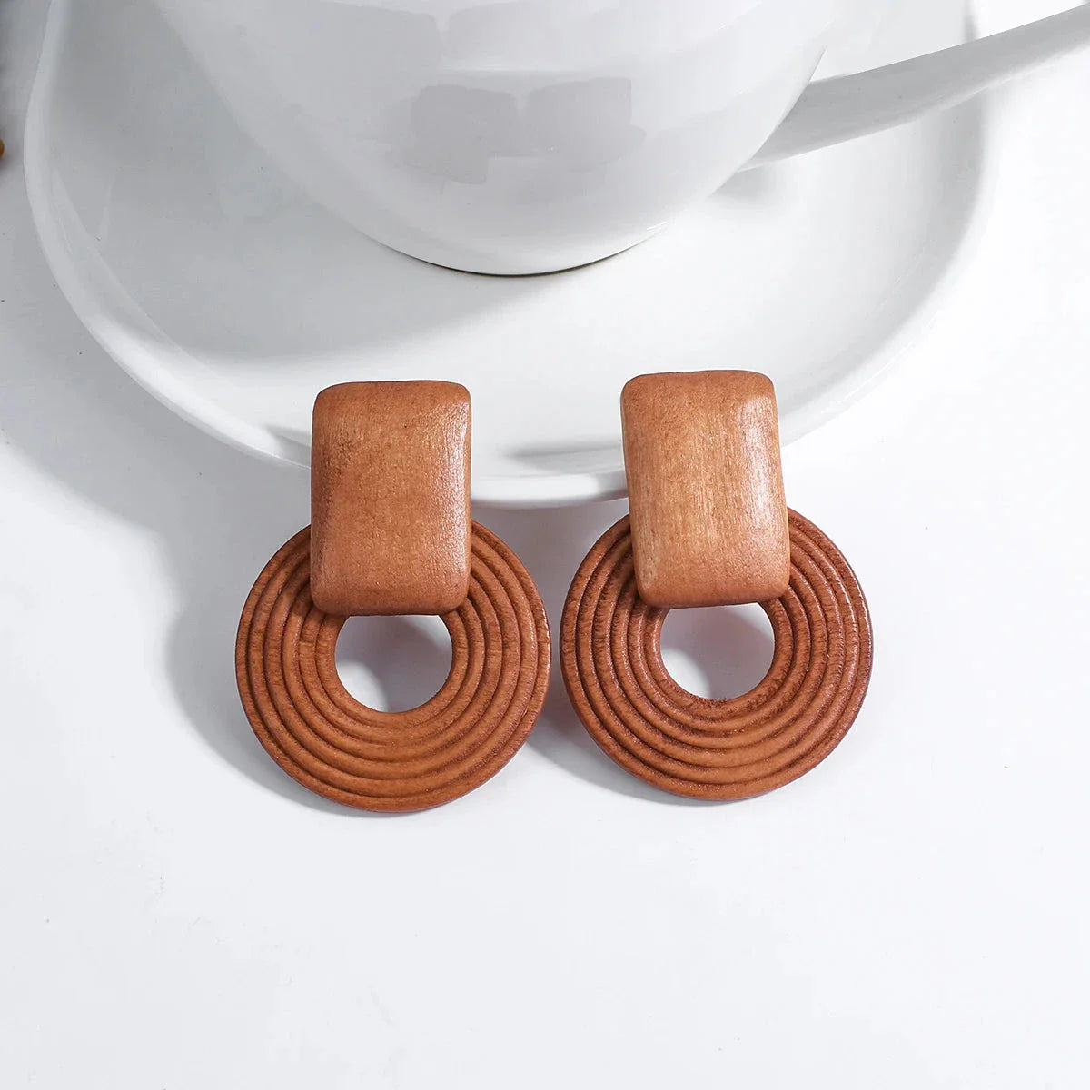 Boucles d'Oreilles Pendantes de Style Bohême Effet Naturel