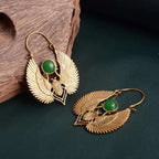 Boucles d'Oreilles Pendantes Scarabée Egyptien
