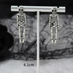 Boucles d'Oreilles Pendantes Squelette