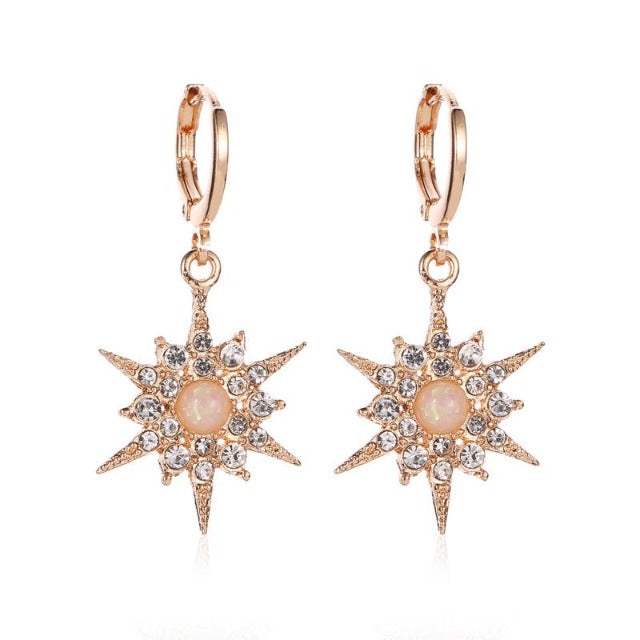 Boucles d'Oreilles Soleil femme or