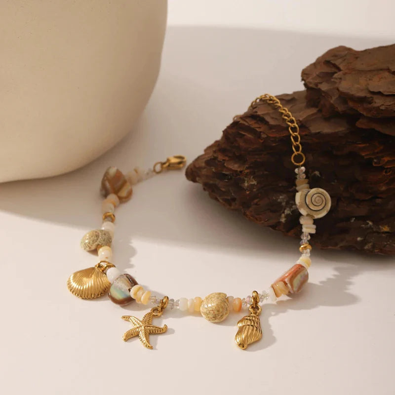 Bracelet avec Coquillages et Nacre