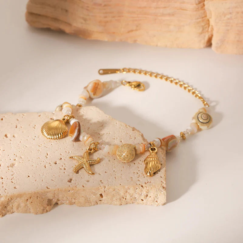 Bracelet avec Coquillages et Nacre