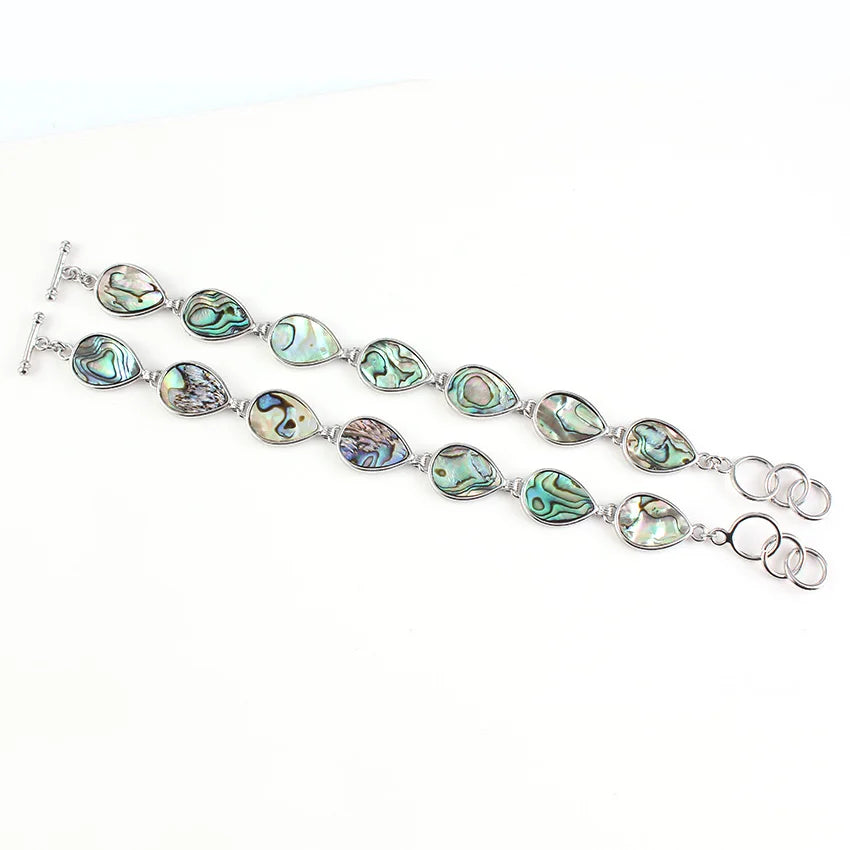 Bracelet avec Goutte d'Eau en Coquillage