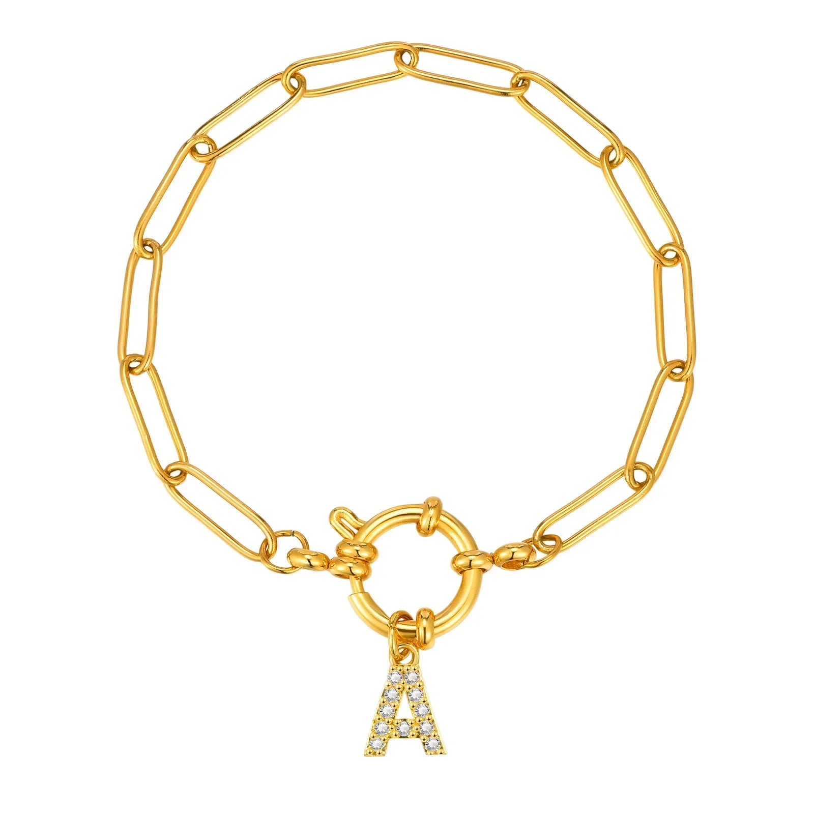 Bracelet personnalisé avec initiale a
