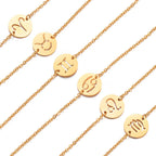 Bracelet avec Pendentif du Signe du Zodiaque Astrologique
