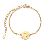 Bracelet avec Pendentif du Signe du Zodiaque Astrologique capricorne