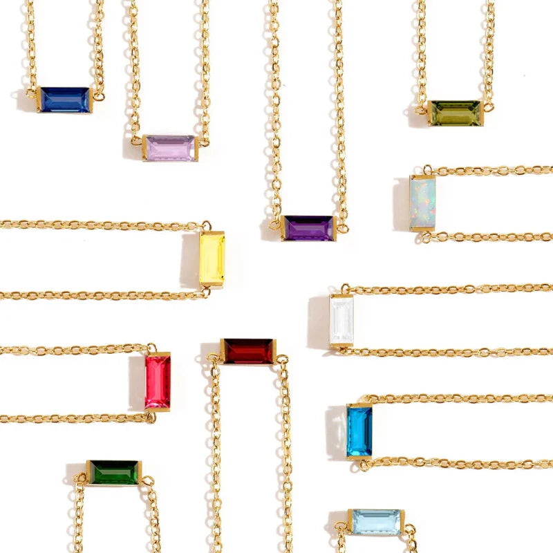 Bracelet avec Pierre de Naissance Colorée