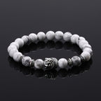 Bracelet Bouddha Tête Argent Porte Bonheur