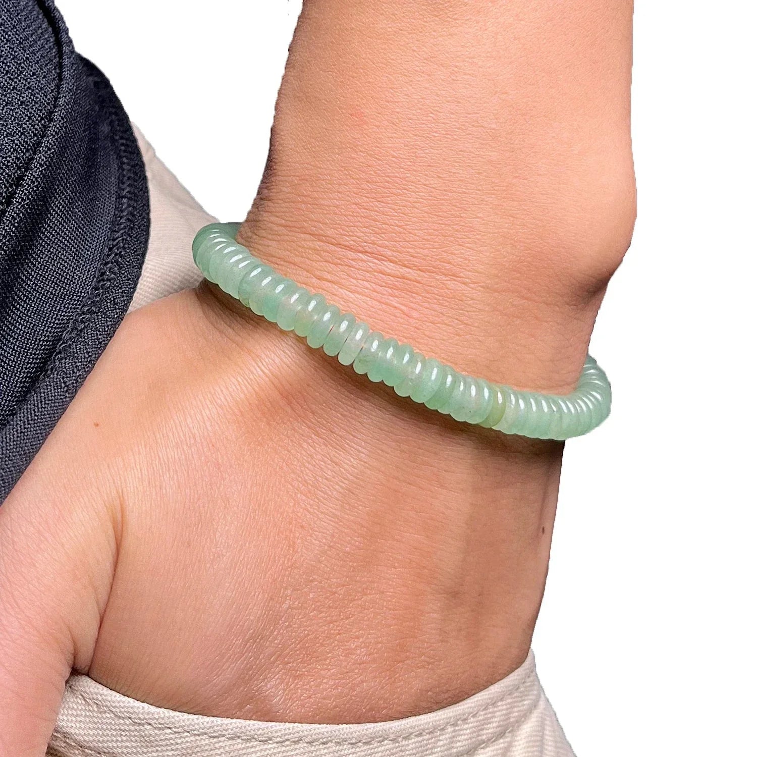 Bracelet Bouddhiste Tibétain en Perles  aventurine