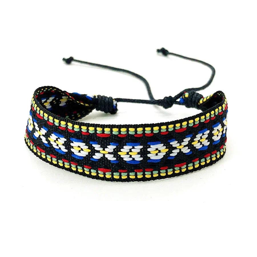 Bracelet Brésilien Mixte Style Vacances noir
