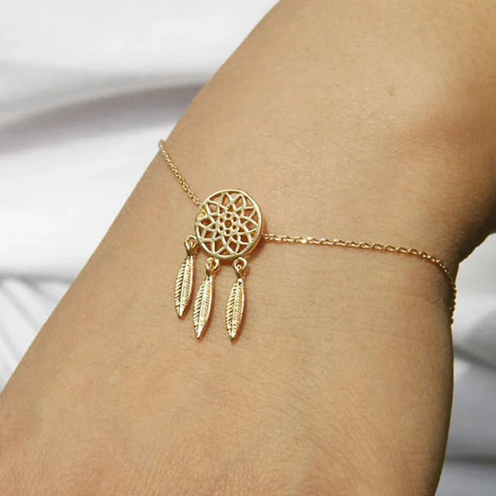 Bracelet Capteur de Rêves pour Femme or