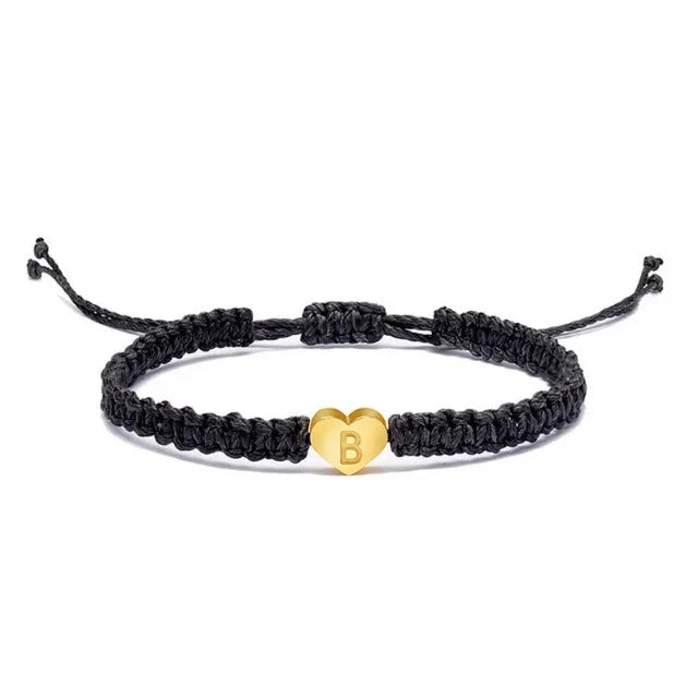 Bracelet Cœur Initiale Or