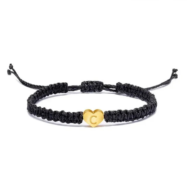Bracelet Cœur Initiale Or