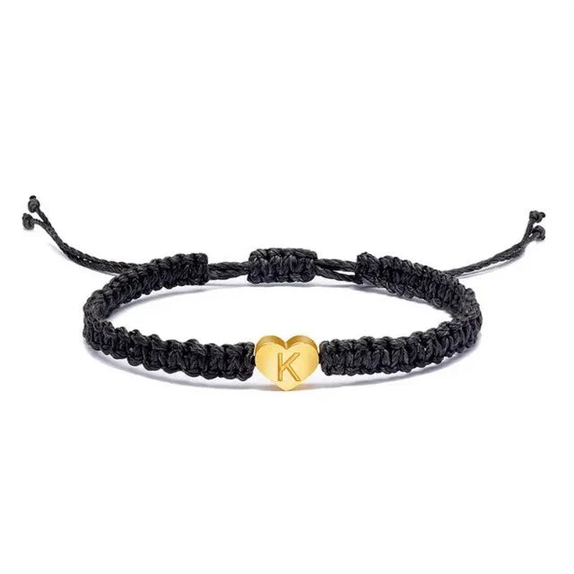 Bracelet Cœur Initiale Or