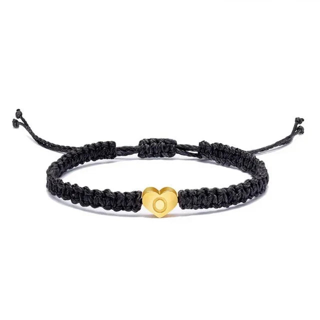 Bracelet Cœur Initiale Or