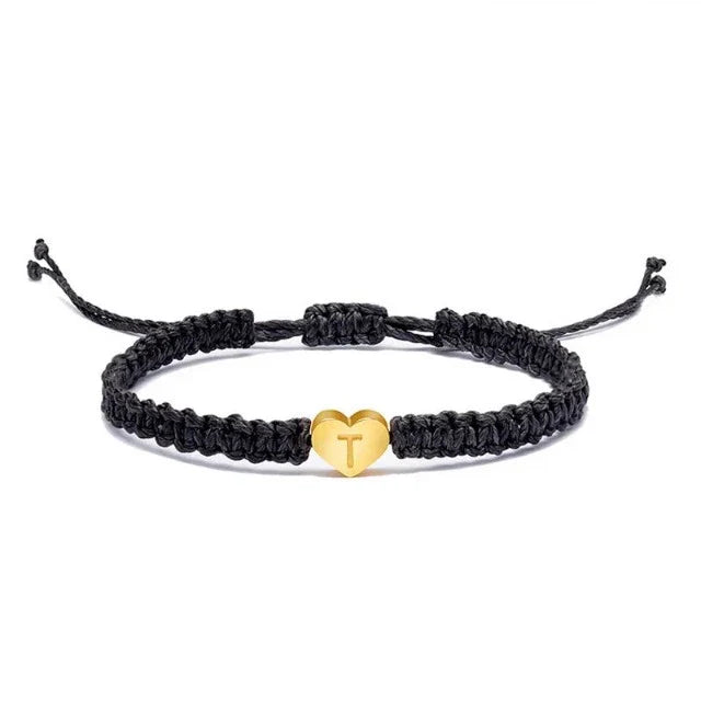 Bracelet Cœur Initiale Or