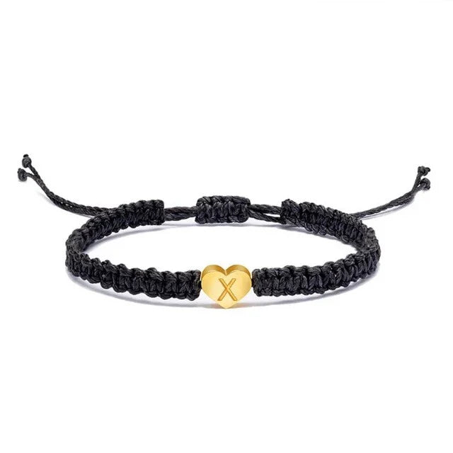 Bracelet Cœur Initiale Or