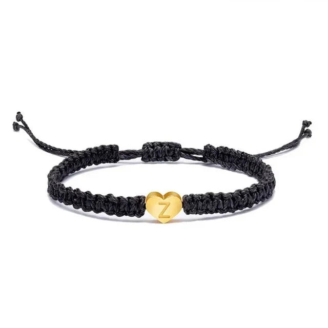Bracelet Cœur Initiale Or