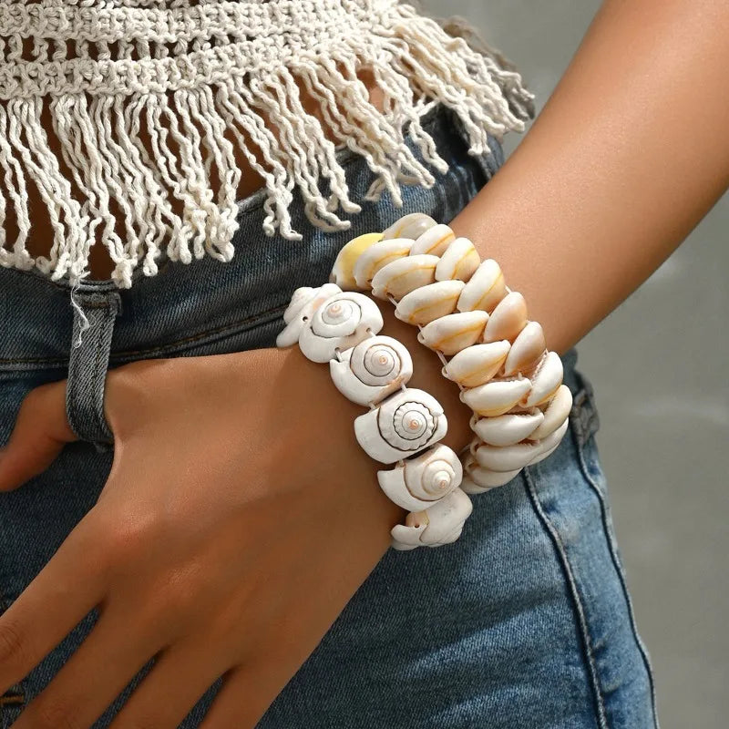 Bracelet coquillage escargot de mer