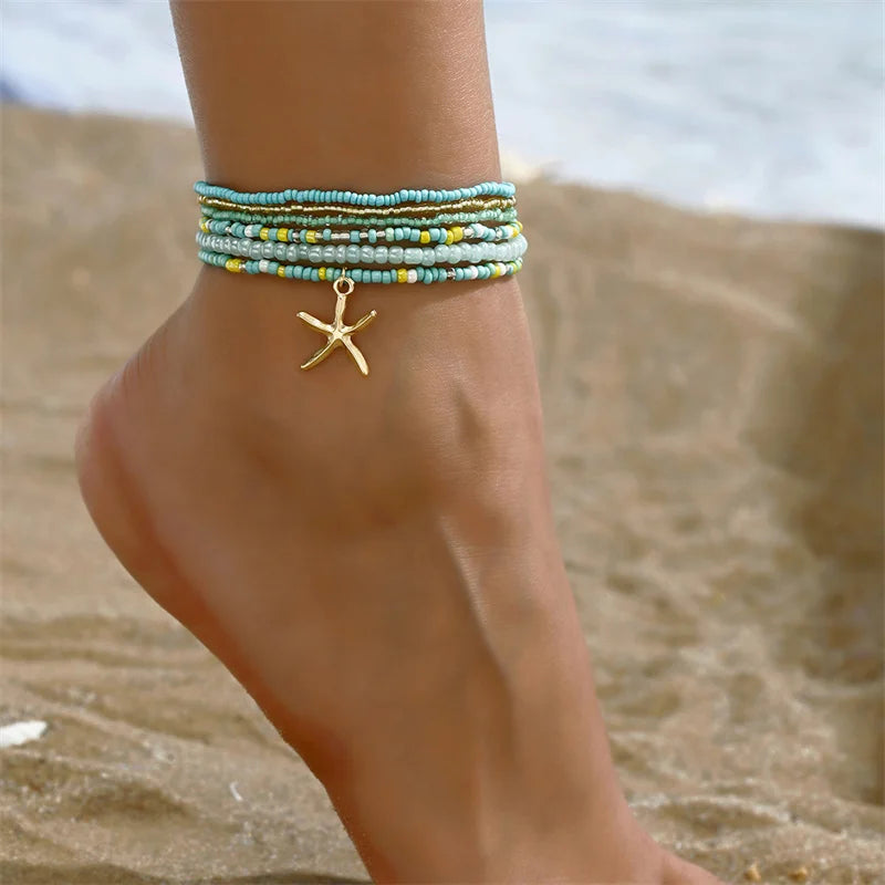 Bracelet de Cheville avec Joli Coquillage 2