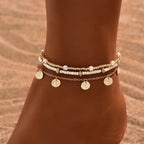 Bracelet de Cheville avec Perles coquillages
