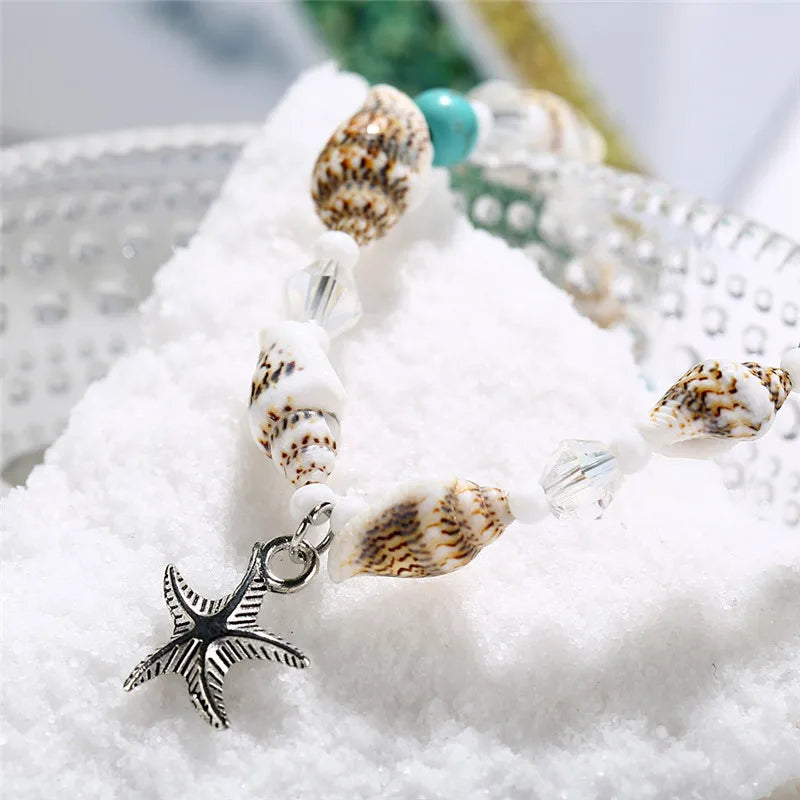 Bracelet de Cheville Etoile de Mer pour Femme