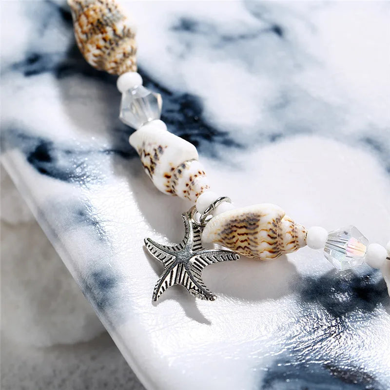 Bracelet de Cheville Etoile de Mer pour Femme