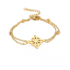 Bracelet de Cheville Noeud de Sorcière or