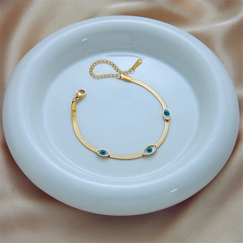 Bracelet Elégant Contre le Mauvais Oeil Femme