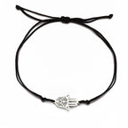Bracelet en corde avec main de Fatma arabe argent