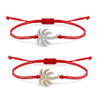 Bracelet en Corde Palmier en Strass