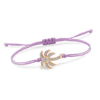 Bracelet en Corde Palmier en Strass