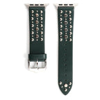 Bracelet en Cuir à Rivets pour Apple Watch