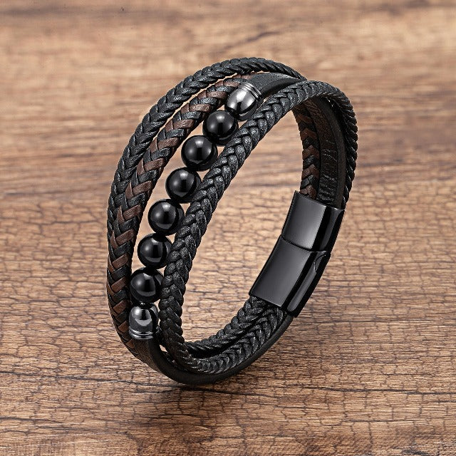 Bracelet en Cuir Agate