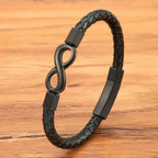 Bracelet en Cuir Homme Infini Moderne
