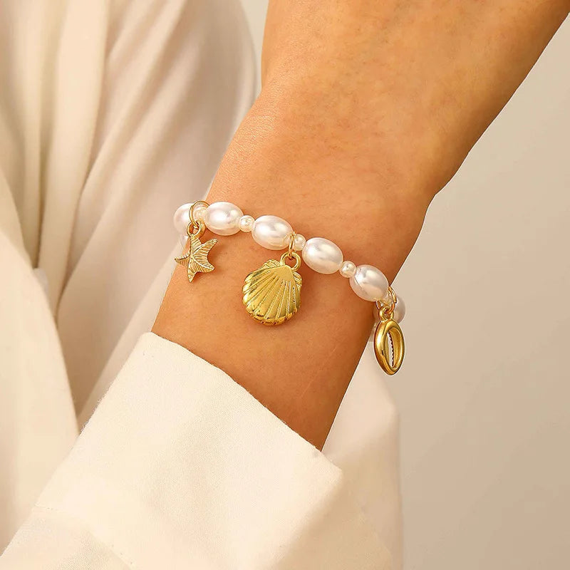 Bracelet en Perles avec Coquillages